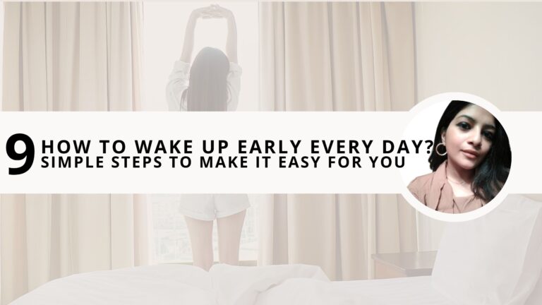 how to wake up early