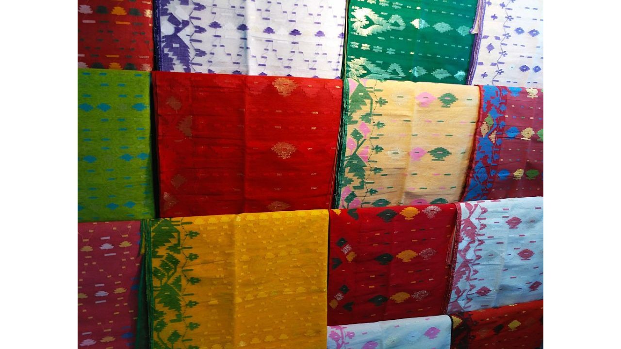 indian fabrics, jamdani