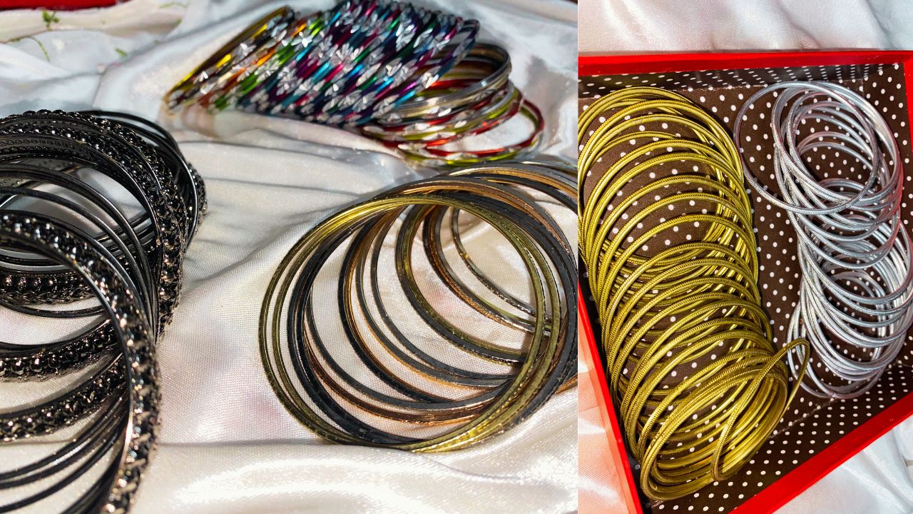 jewelry items, bangles