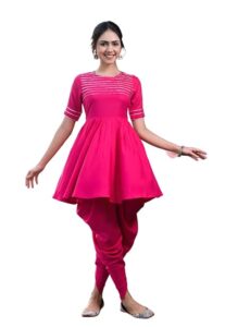 outfits for Diwali, pink dhoti set