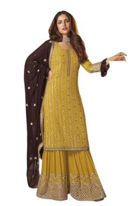 yellow sharara suit